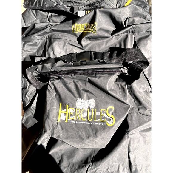 90s Hercules Legendary Journeys Packable Hooded Rain Jacket Coat Mens XXXL - Picture 7 of 11